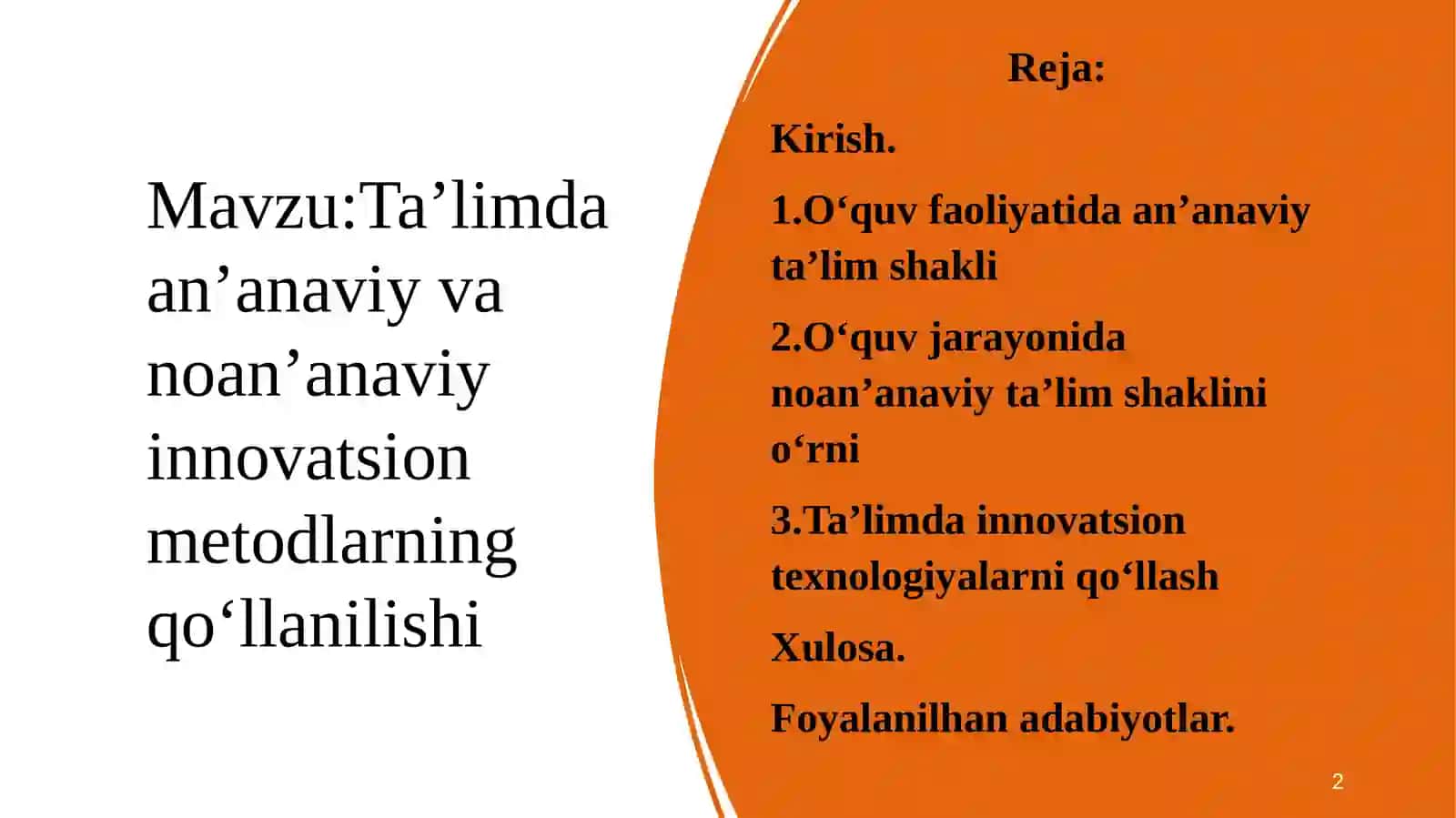 Umumiy pedagogika va psixologiya 2