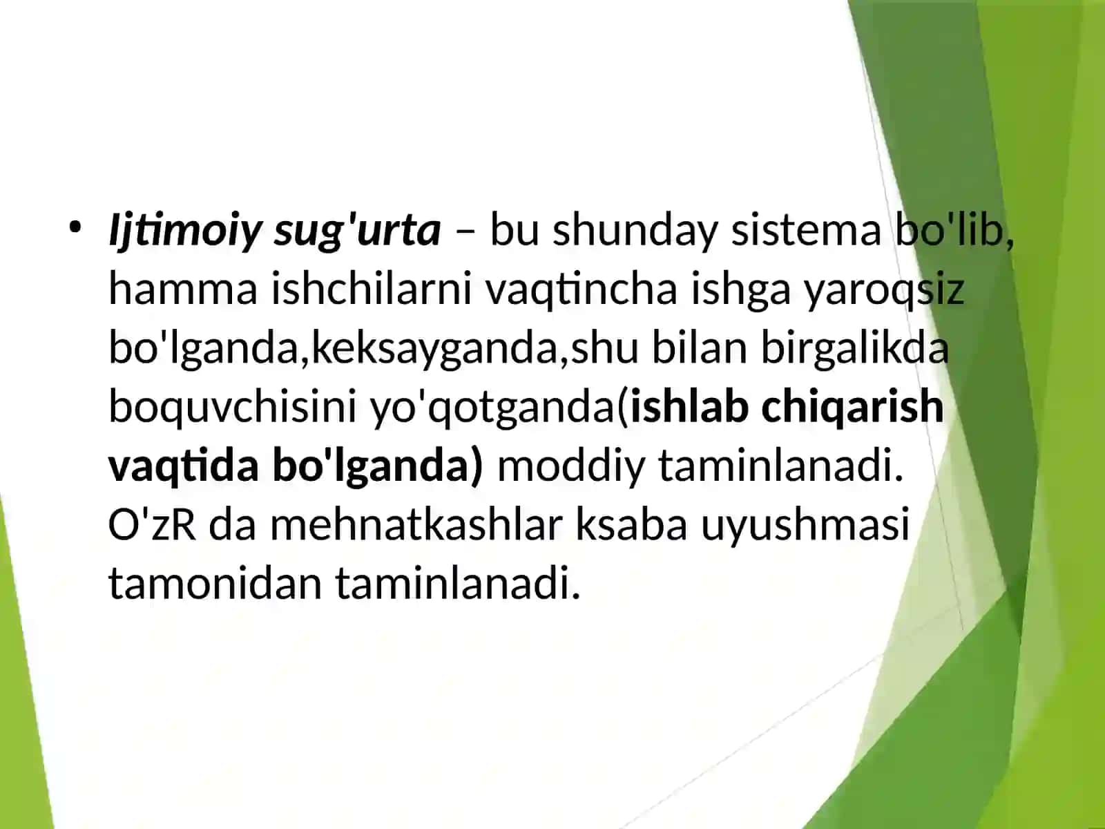Vaqtinchalik va turg'un mehnatga layoqatsizlikni ekspertiza qilish 2