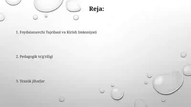 Pedagogik dasturiy vositalar yaratishga qoyiladigan talablar 2