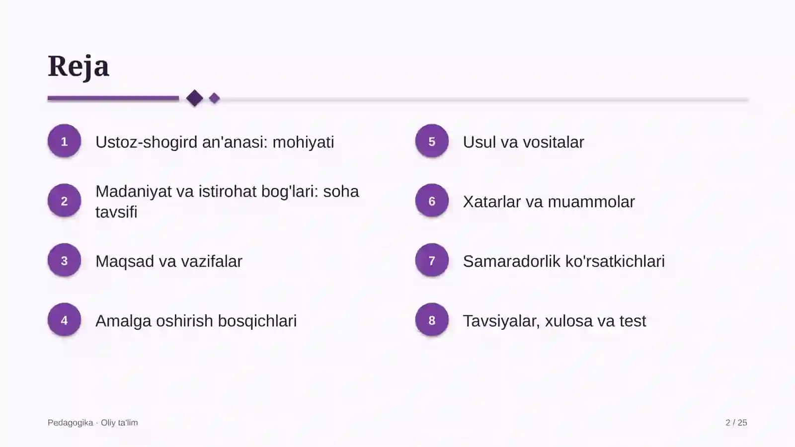 Madaniyat va istirohat bog'larida ustoz-shogird an'anasi 2
