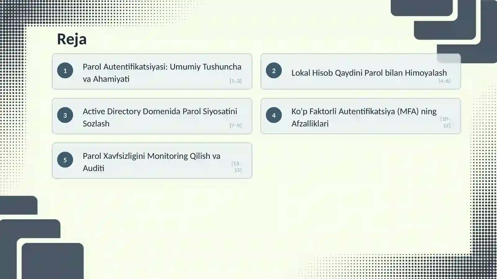 Parol Autentifikatsiyasi: Umumiy Tushuncha va Ahamiyati 2