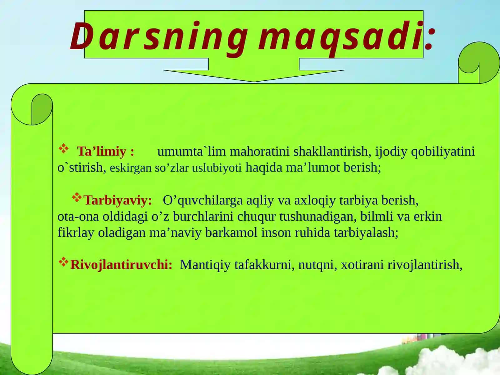 Eskirgan  so’zlar  uslubiyoti 2