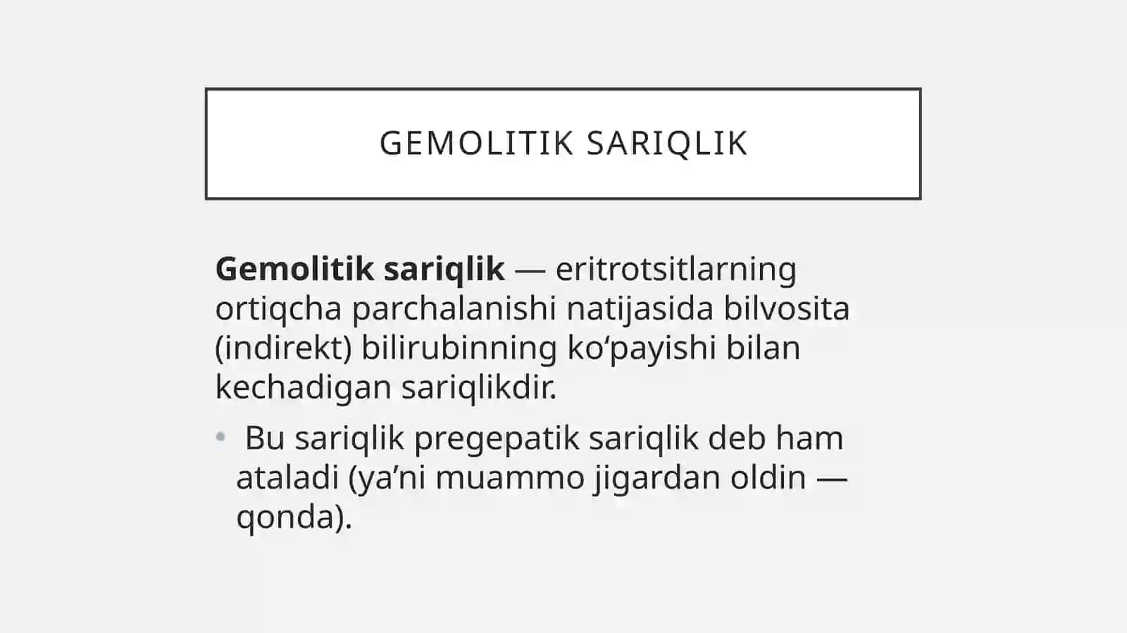 Gemolitik sariqlik 2
