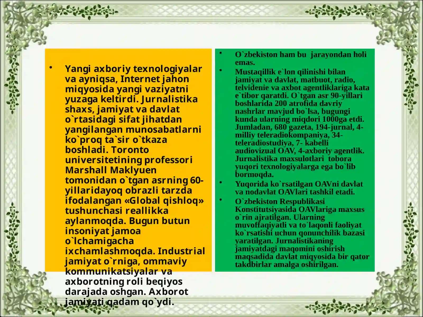 Yangi axborot texnologiyalari va yangi jurnalistika 2