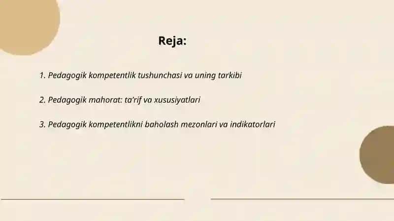 Pedagogik kompetentlik va pedagogik mahorat 2