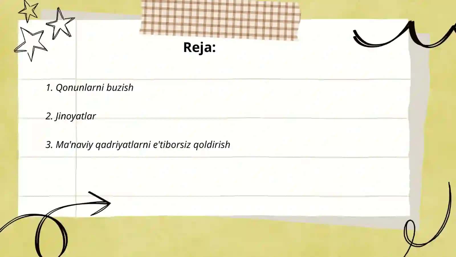 Og‘ishgan Xulq Turlarini Sarlavhalar Bo‘yicha Ko‘rsatish 2