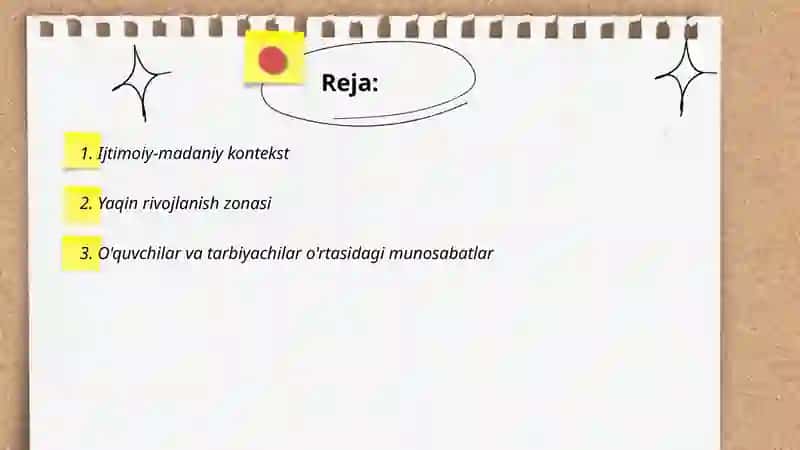 Vigodiskiyning rivojlanish nazariyasi 2