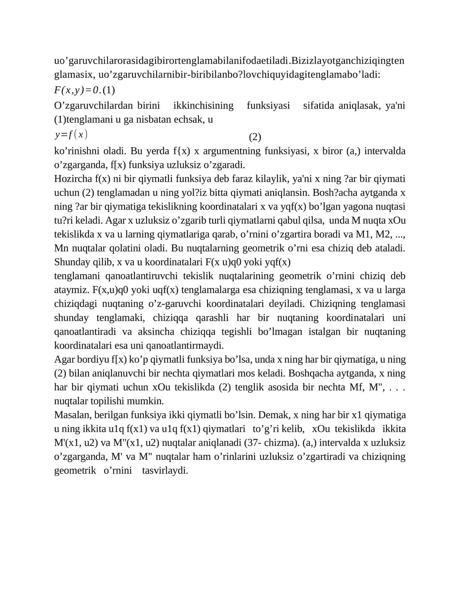 Chiziq va uning tenglamalari 2