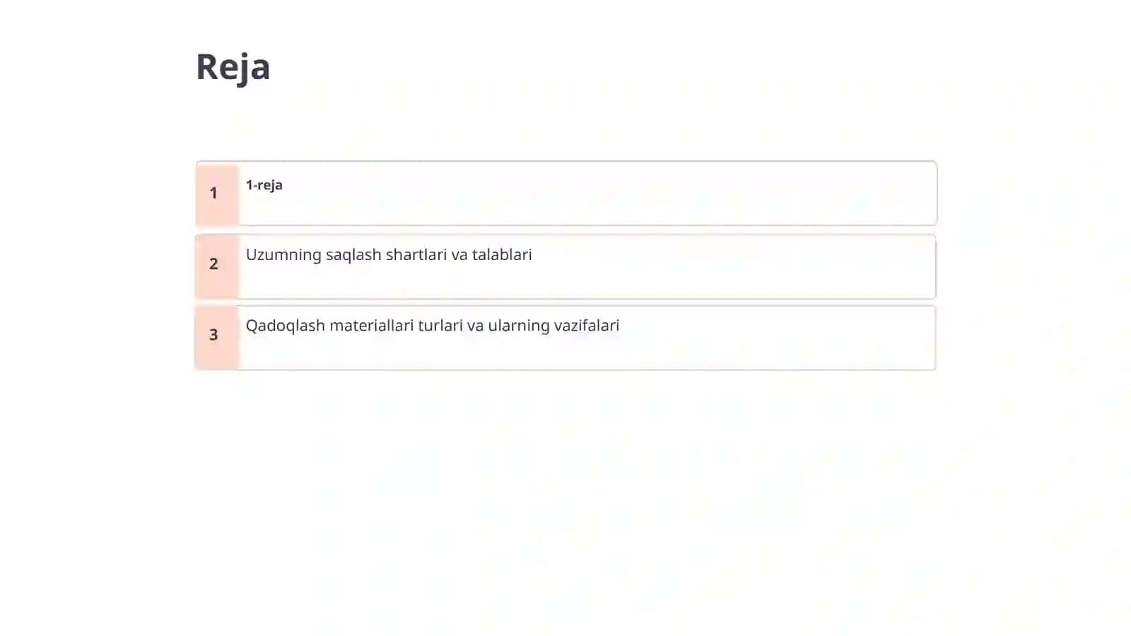 Sovutgichli omborda sig‘imiga mos holda 38 tonna uzumni joylashtirish uchun talab qilinadigan qadoqlash materiallari turi va miqdorini hisoblash 2