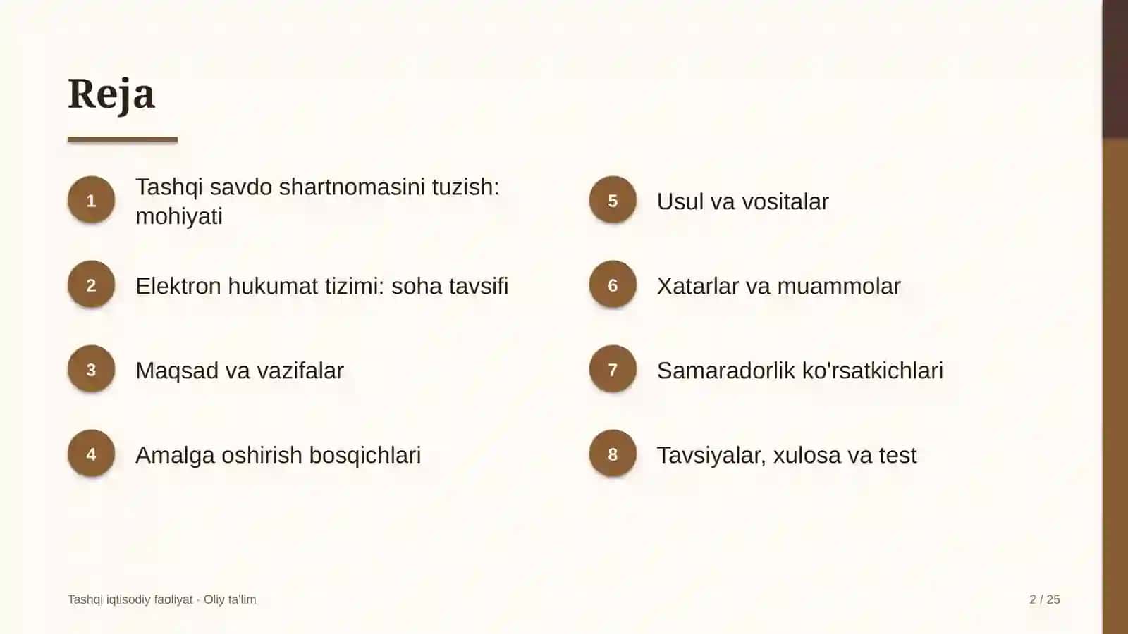 Elektron hukumat tizimida tashqi savdo shartnomasini tuzish 2