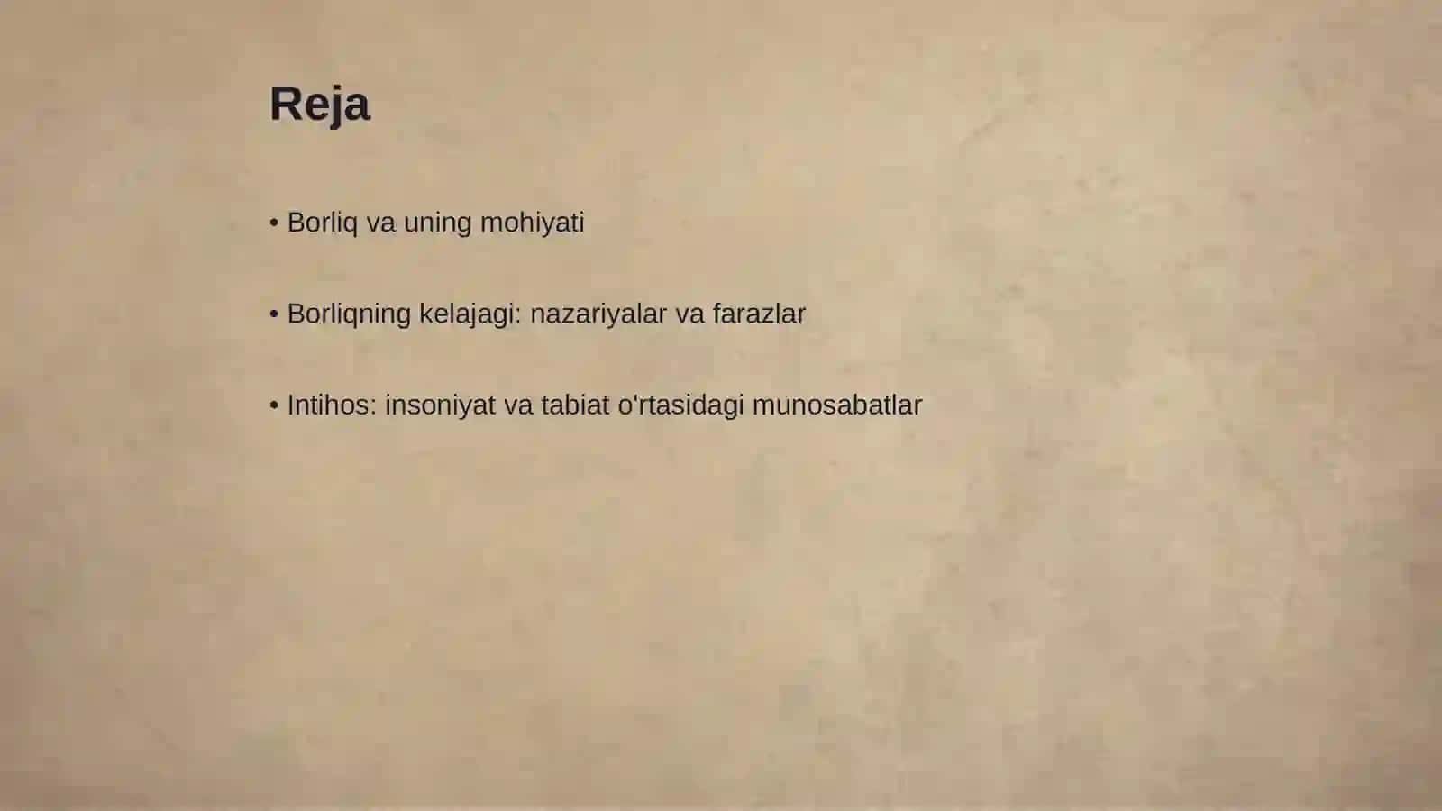 Borliqning kelajagi va intixosi qanday bo'lishi mumkin? 2