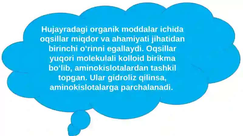 Oqsillar. Aminokislotalar 2