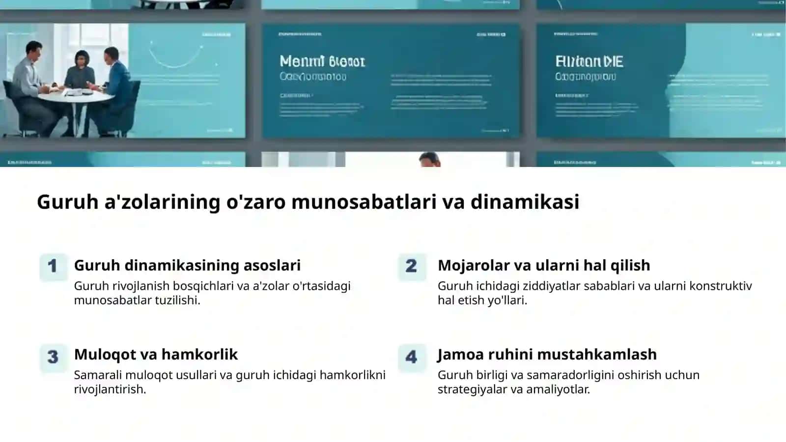 Guruhiy Konsultatsiya: Samaradorlik va Hamkorlik 2