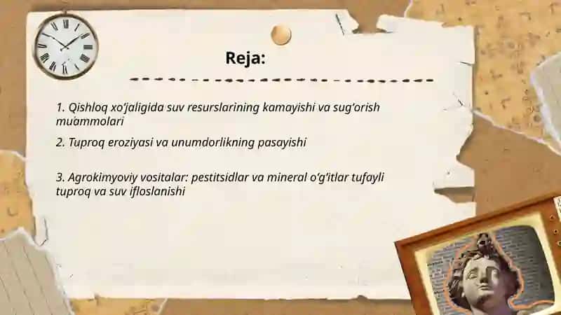 Qishloq xòjaligi va ekologik muammolar 2