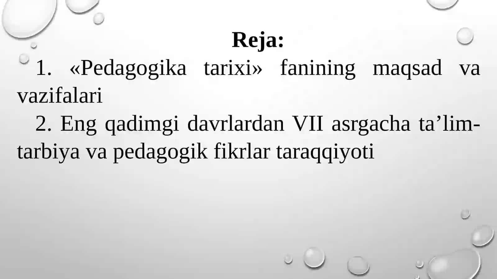 ENG QADIMGI DAVRLARDAN VII ASRGACHA MARKAZIY OSIYODA TA’LIM-TARBIYA JARAYONLARI 2