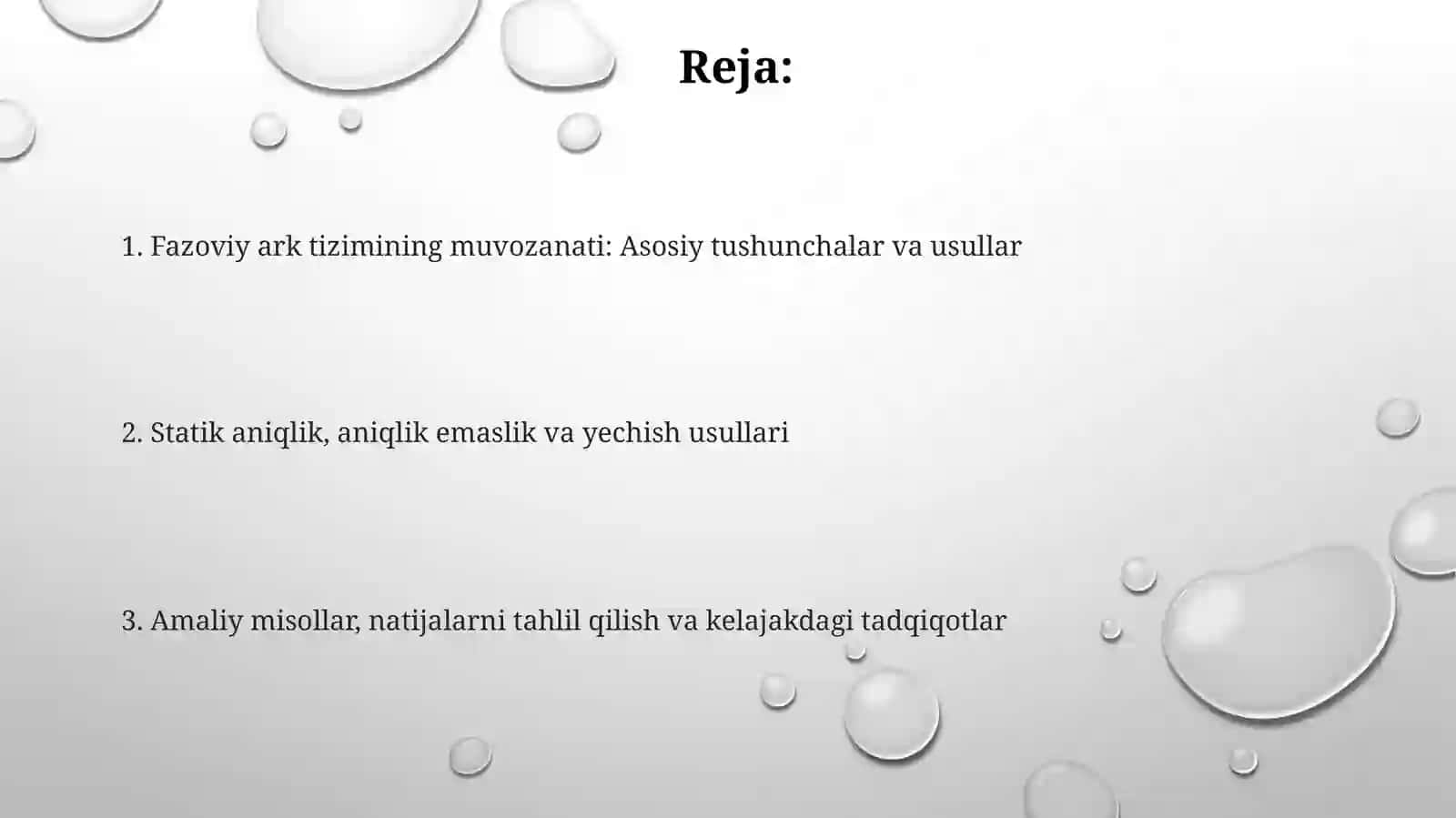 Fazoviy kachlar sistemasining muvozanati 2