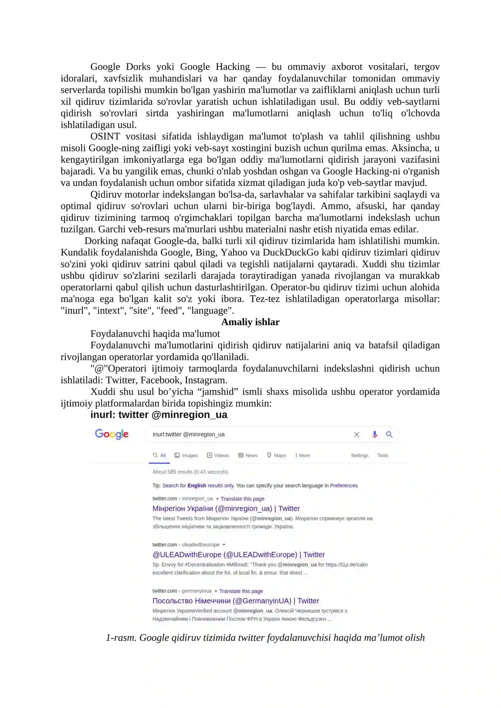 Ijtimoiy tarmoqlardan ma’lumotlarni to’plashni o’rganish 2