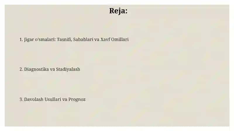 Jigar o'smalari 2