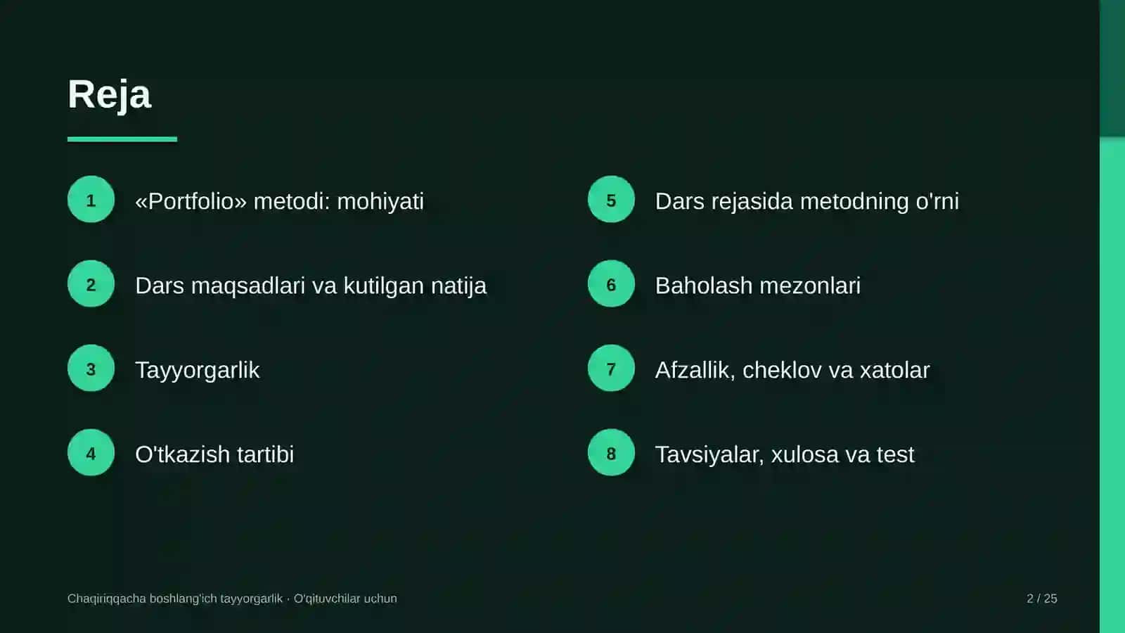 chaqiriqqacha boshlang'ich tayyorgarlik darslarida portfolio metodidan foydalanish 3508 2