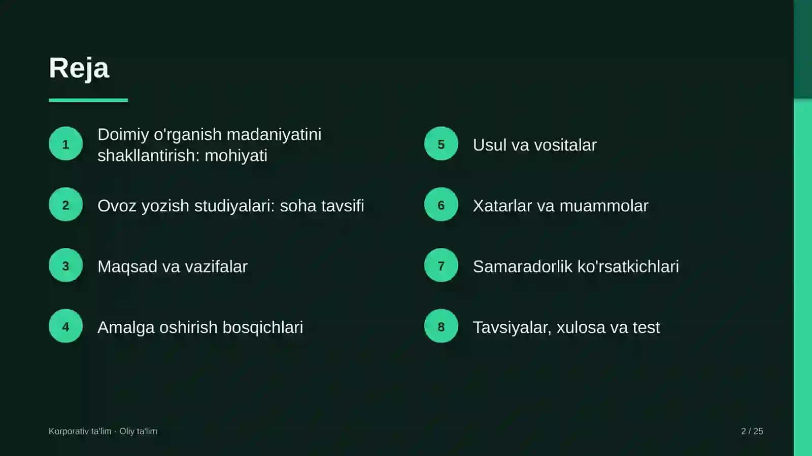 ovoz yozish studiyalarida doimiy o'rganish madaniyatini shakllantirish 5839 2