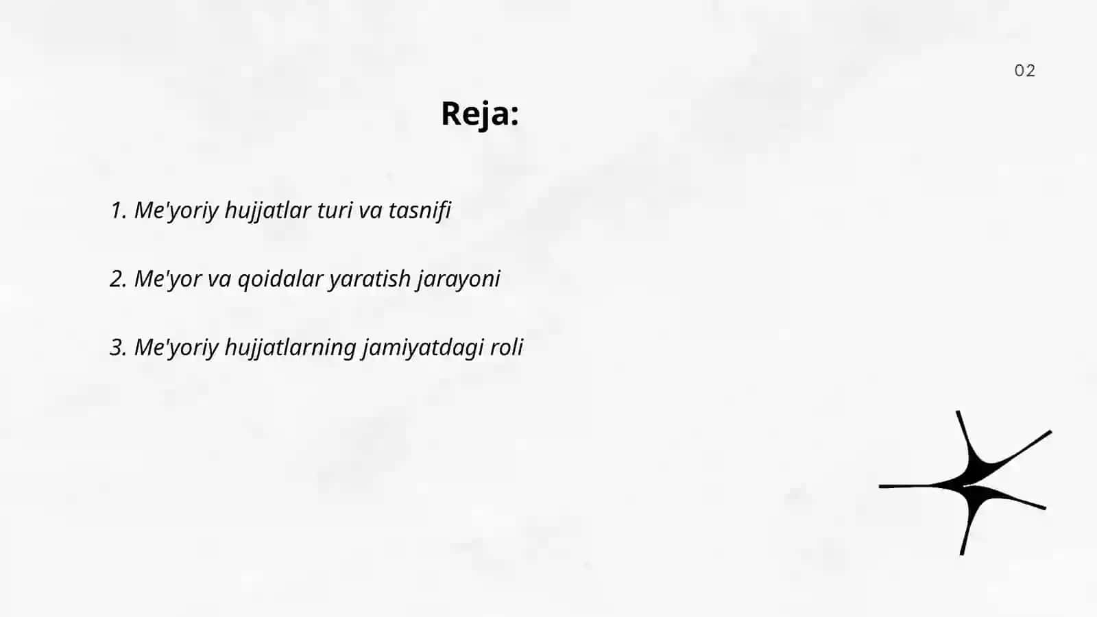 Me'yoriy hujjatlar va institutlar 2