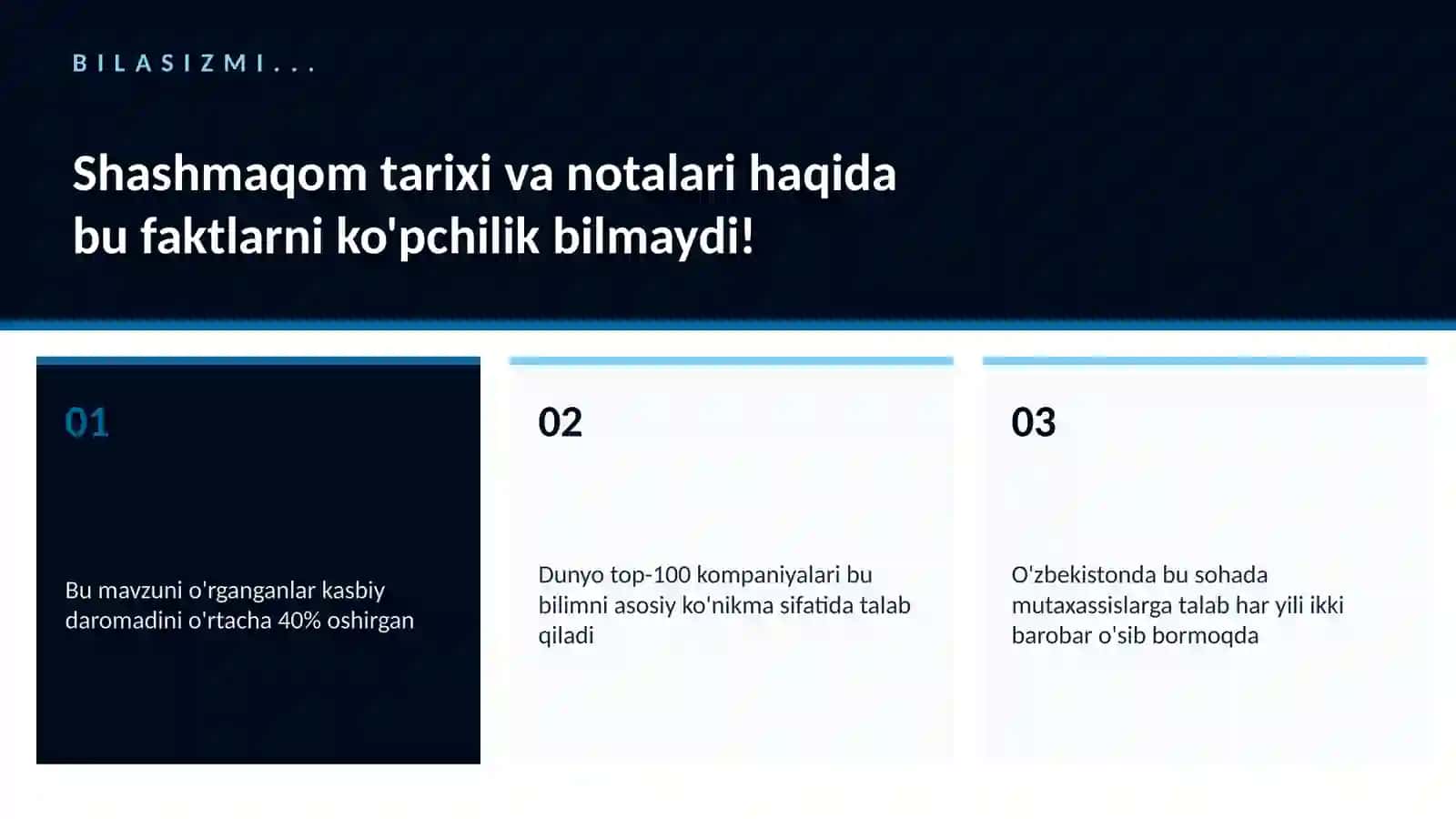 Shashmaqom tarixi va notalari 2