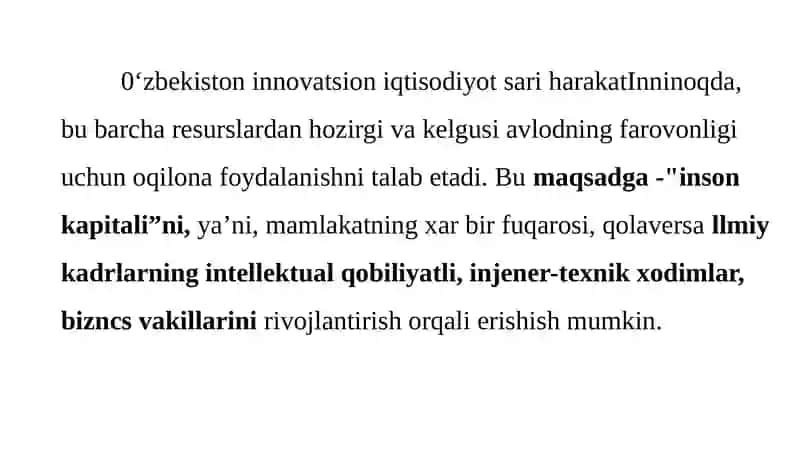 INSON KAPITALI IQTISODIYOTI 2