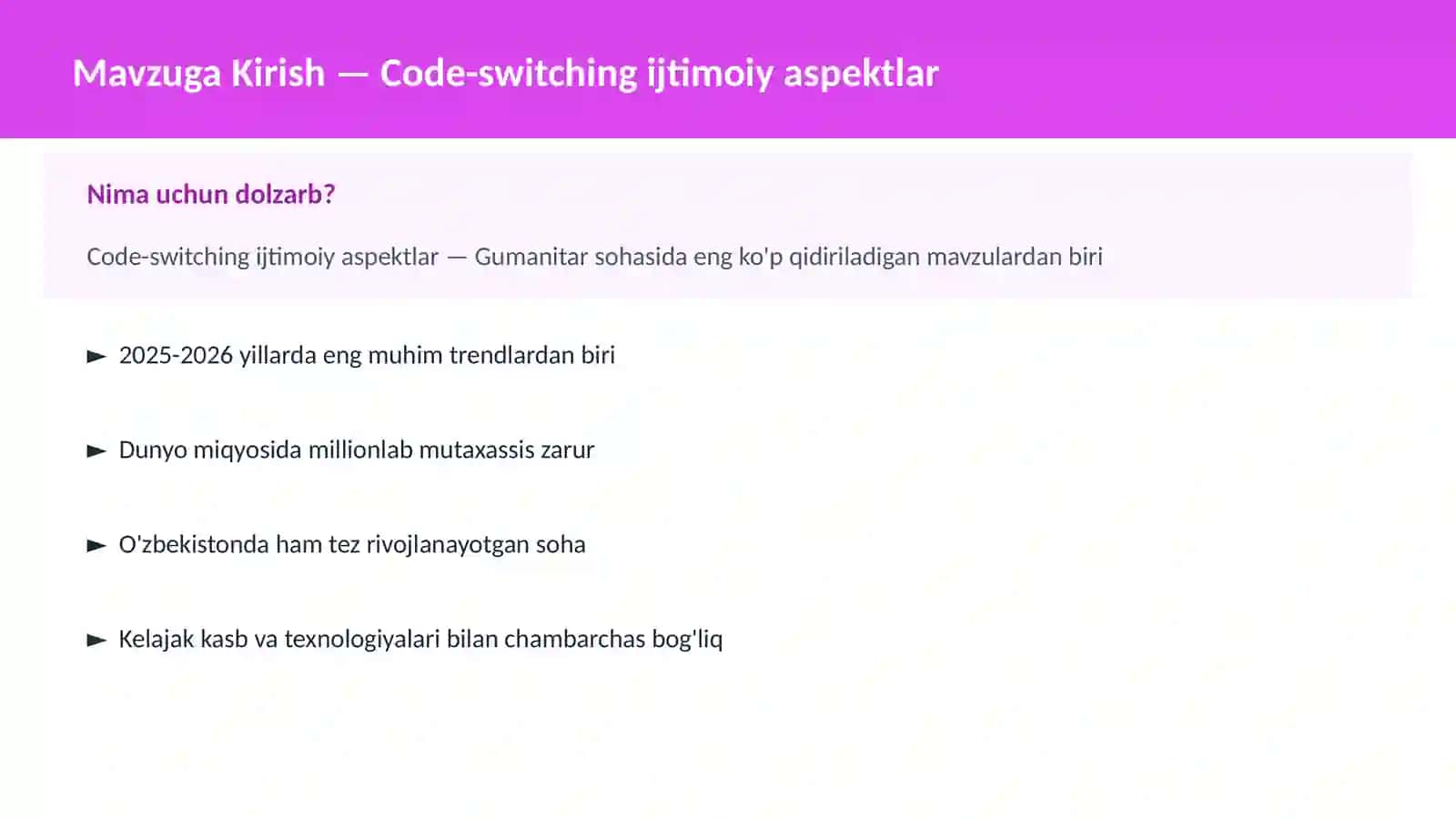 Code-switching ijtimoiy aspektlar 2