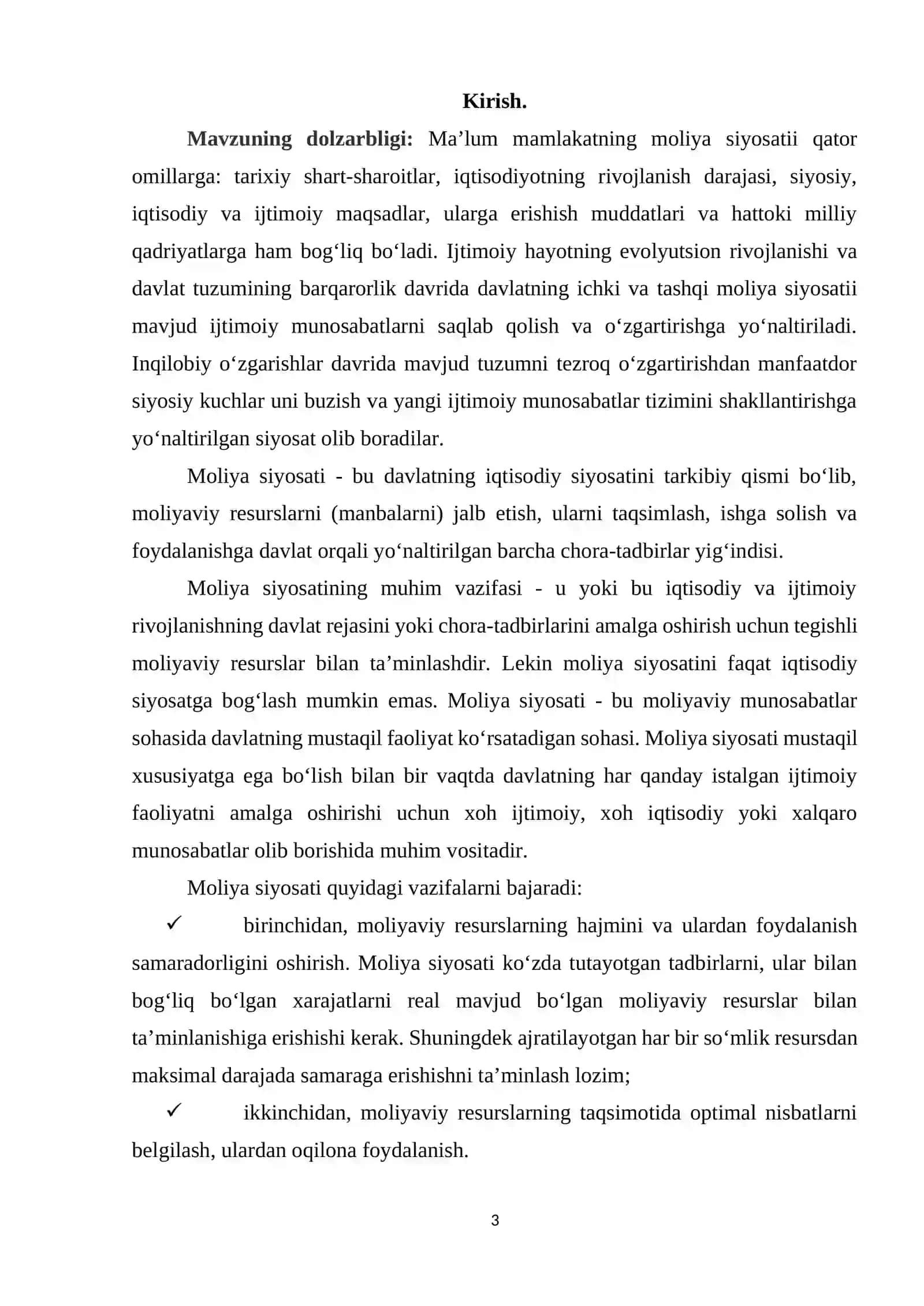 Davlatning moliyaviy siyosati va uning asosiy yo'nalishlari 2