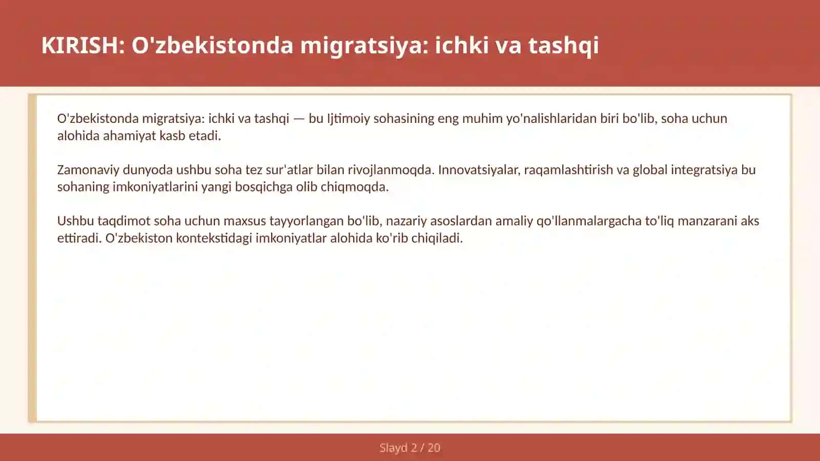 O'zbekistonda migratsiya: ichki va tashqi 2