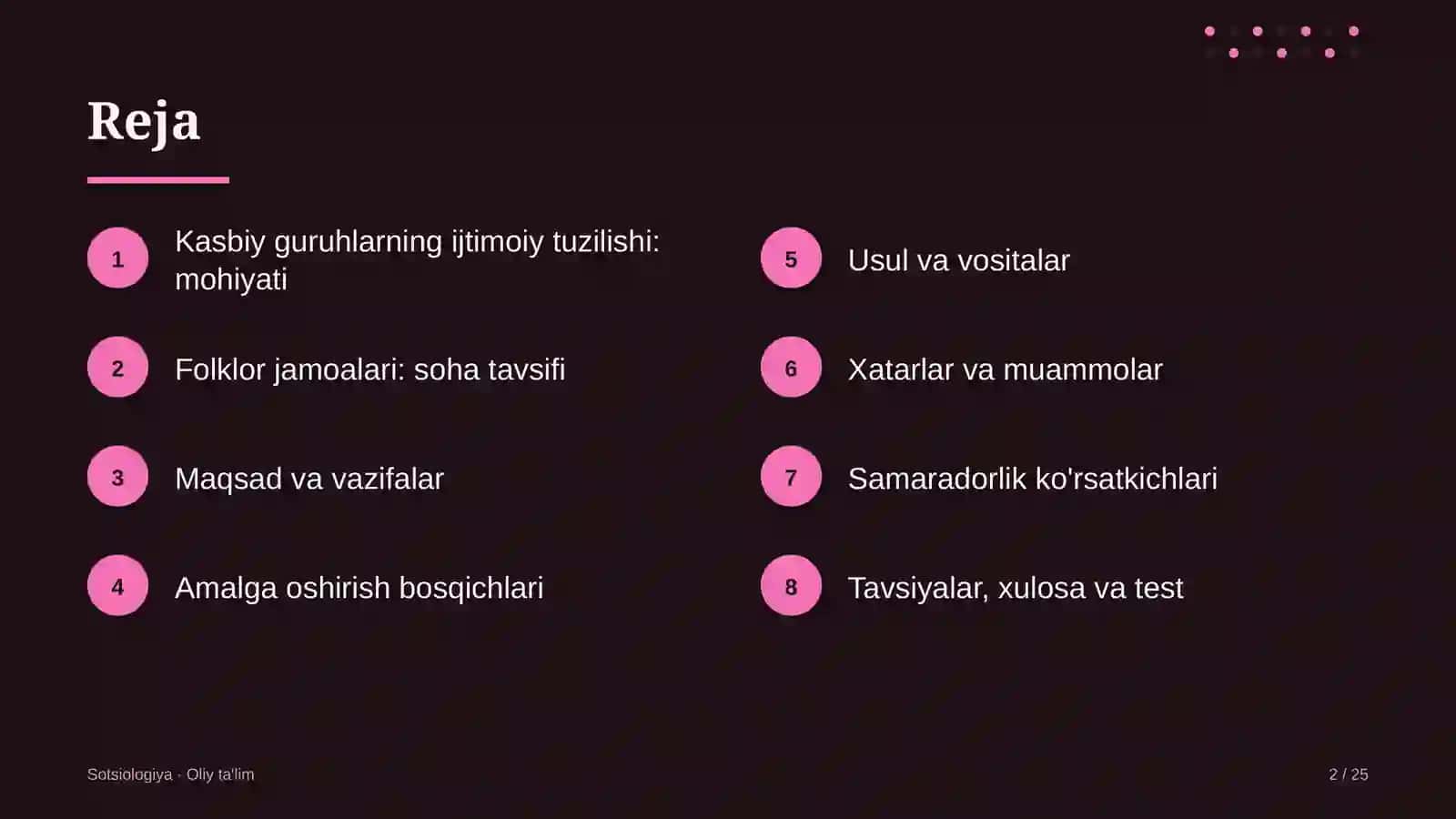 Folklor jamoalarida kasbiy guruhlarning ijtimoiy tuzilishi 2