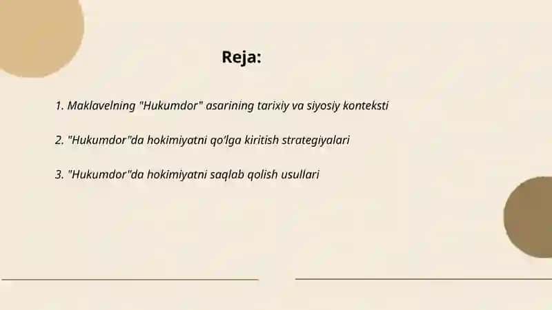 Maklavelning hukumdor asari 2