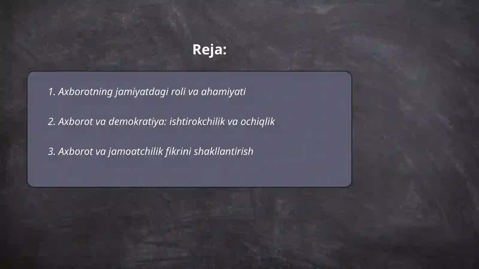 Axborotni jamiyatda tutgan o'rni va ahamiyati 2