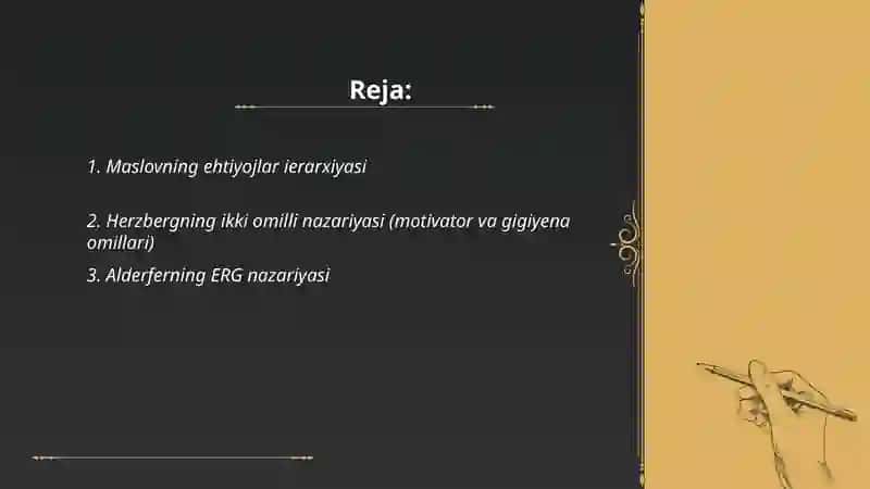 Maslovning ehtiyojlar ierarxiyasi 2