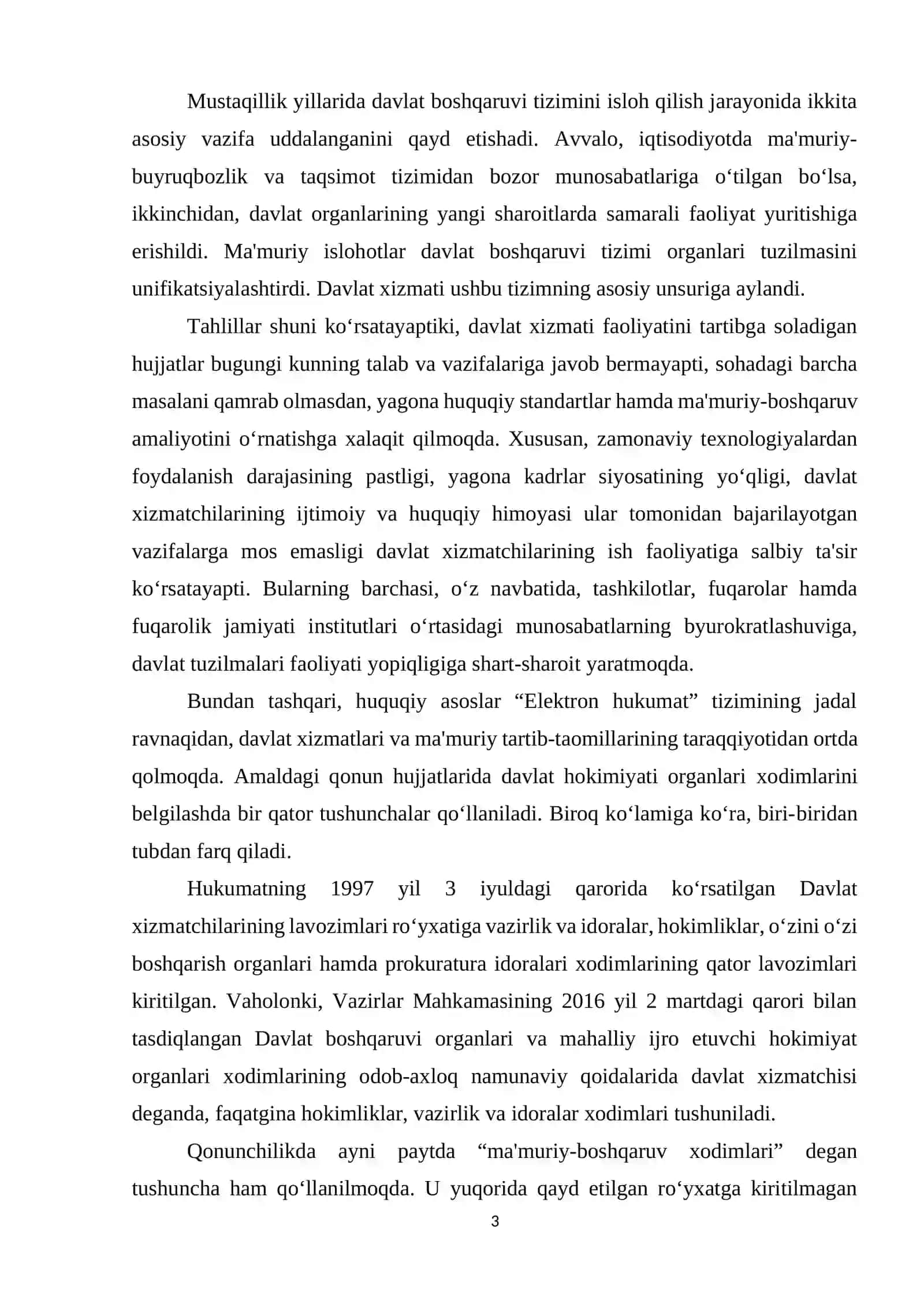 Mustaqillik yillarida davlat boshqaruvi tizimida amalga oshirilgan islohotlar 2