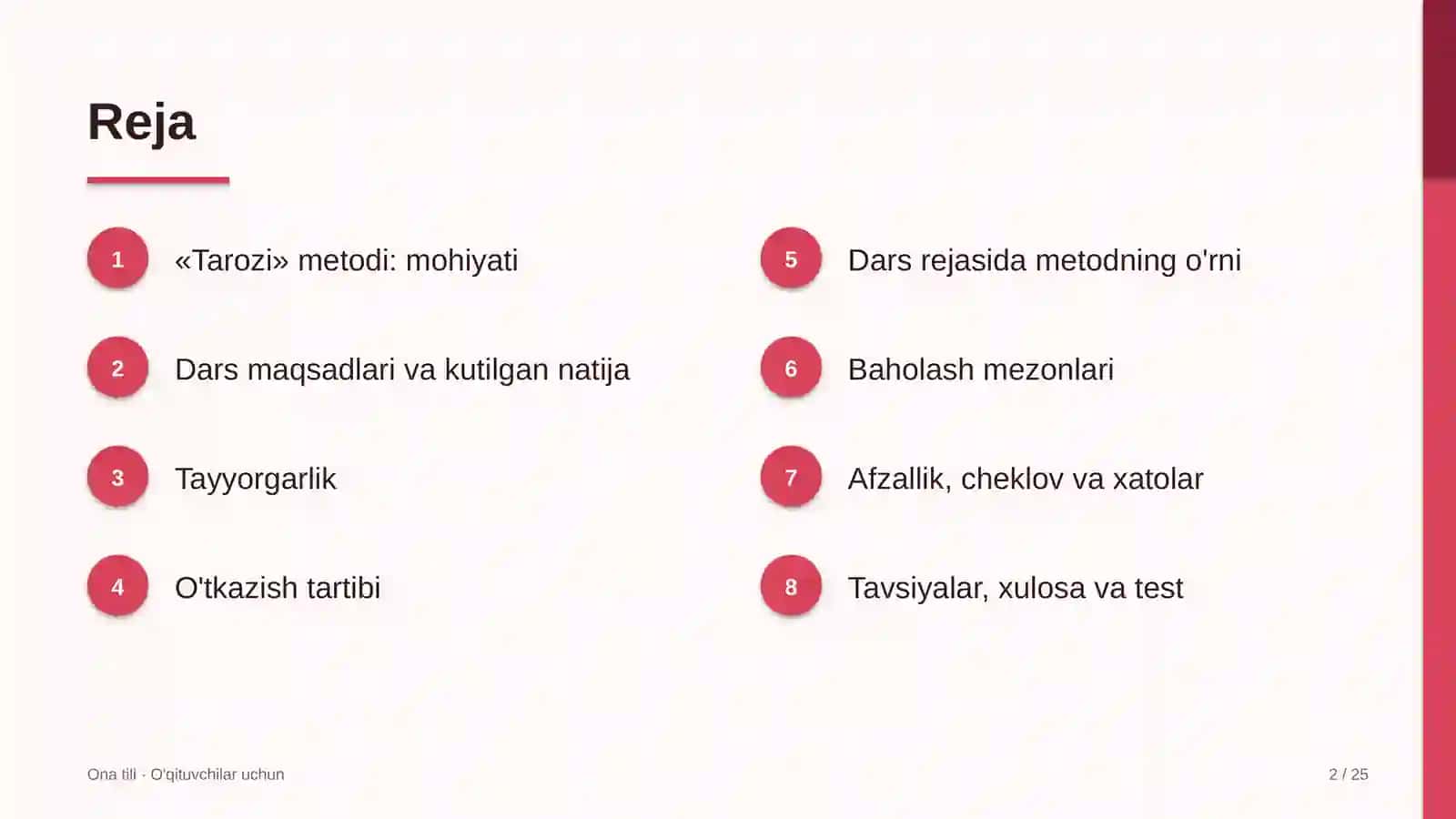 ona tili darslarida tarozi metodidan foydalanish 8210 2