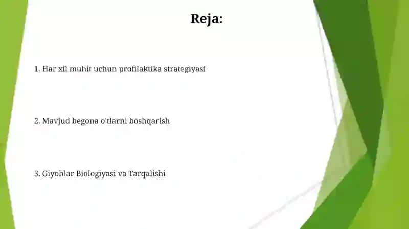 Giyohlar Biologiyasi va Tarqalishi 2