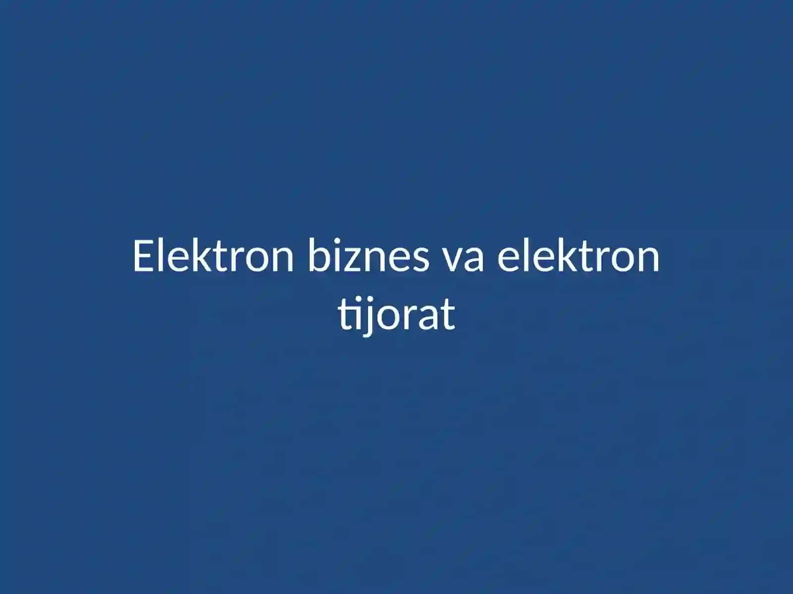 Elektrontijorat 2