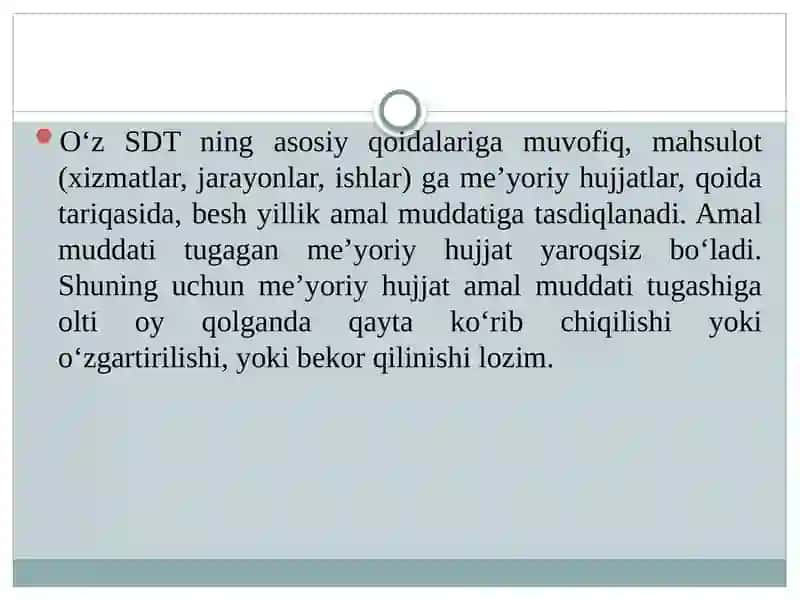 Me’yoriy hujjatlarni tekshirish, qayta ko‘rib chiqish, o‘zgartirish va bekor qilish tartibi 2