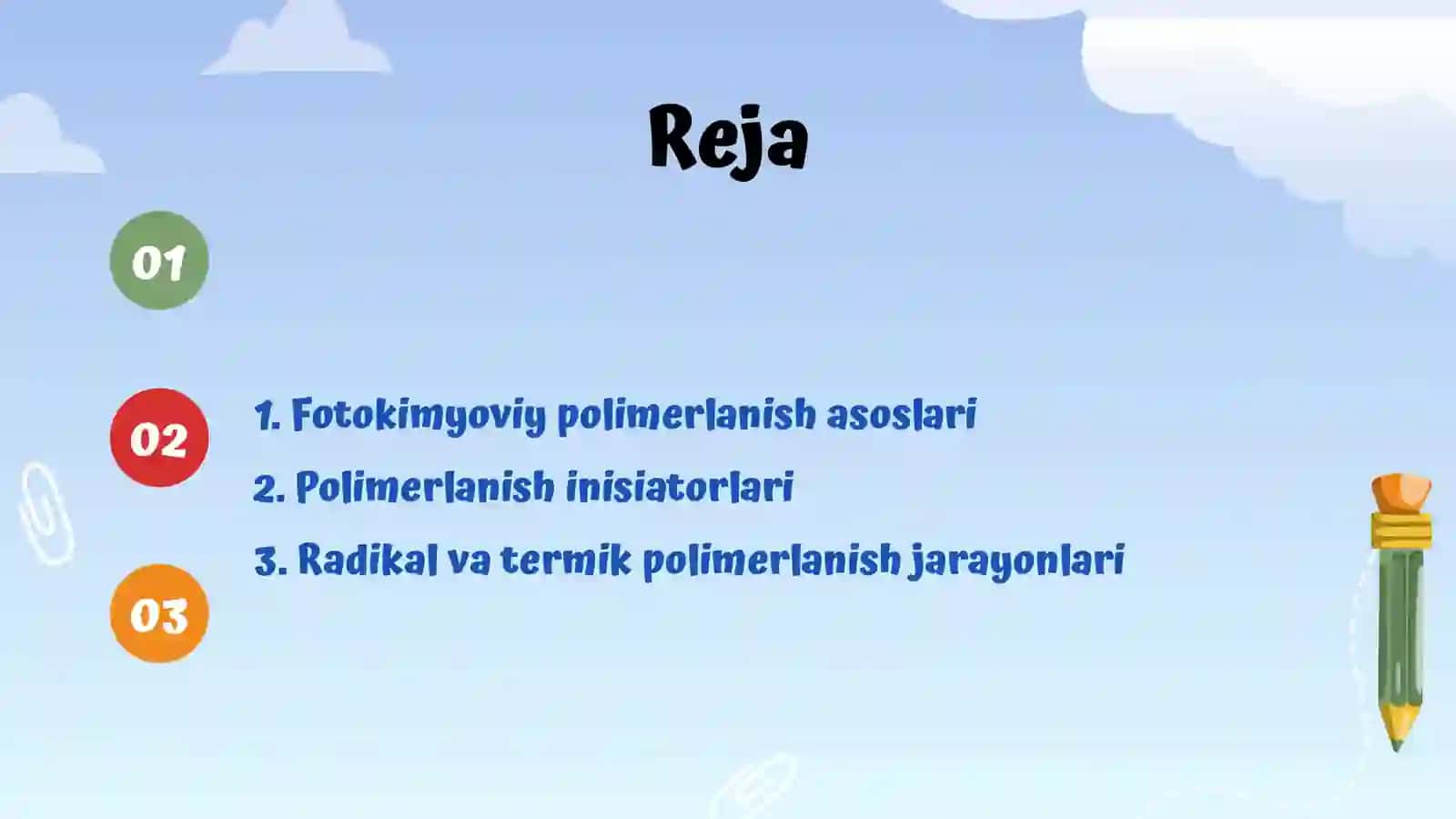Fotokimyoviy Polimerlanish va Uning Turlari 2
