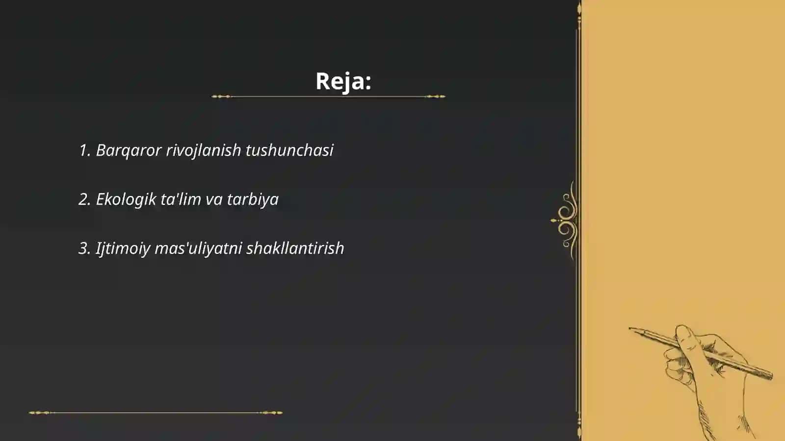 Barqaror rivojlanish uchun ta'limi va tarbiya 2