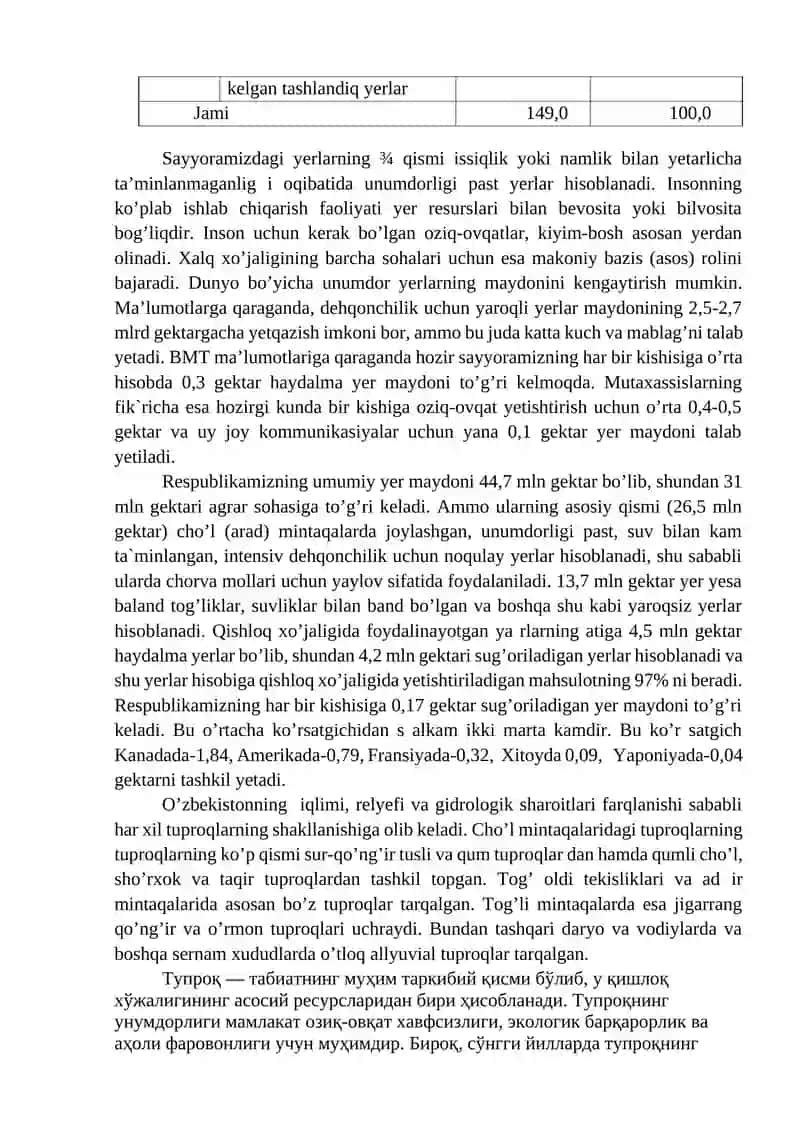 Tuproq Eroziyasi va Uni Oldini Olish Usullari 2