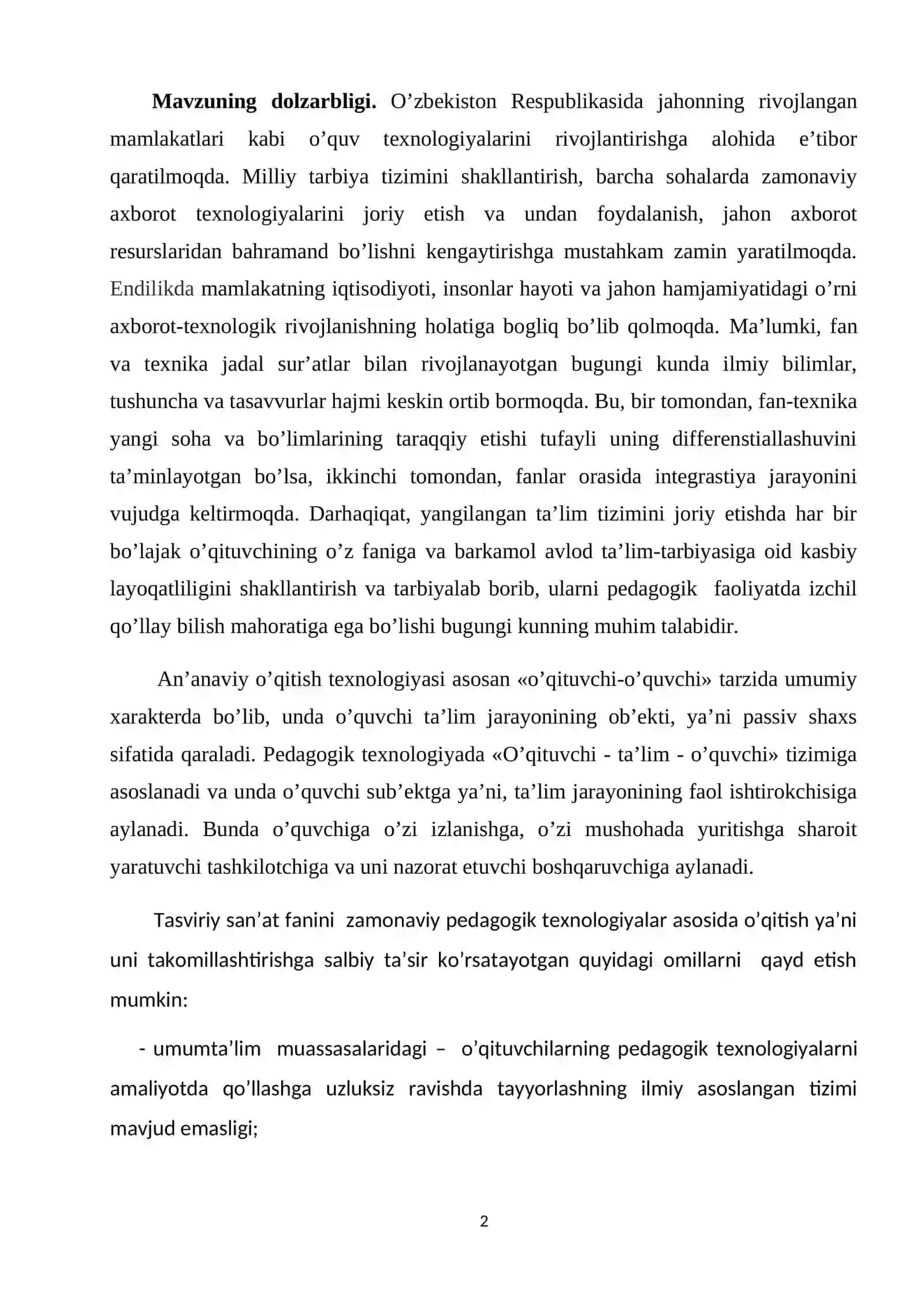 Qishloq manzarasi mavzusida manzara yaratish texnologiyasi (moy bo’yoqda). BMI.docx 2