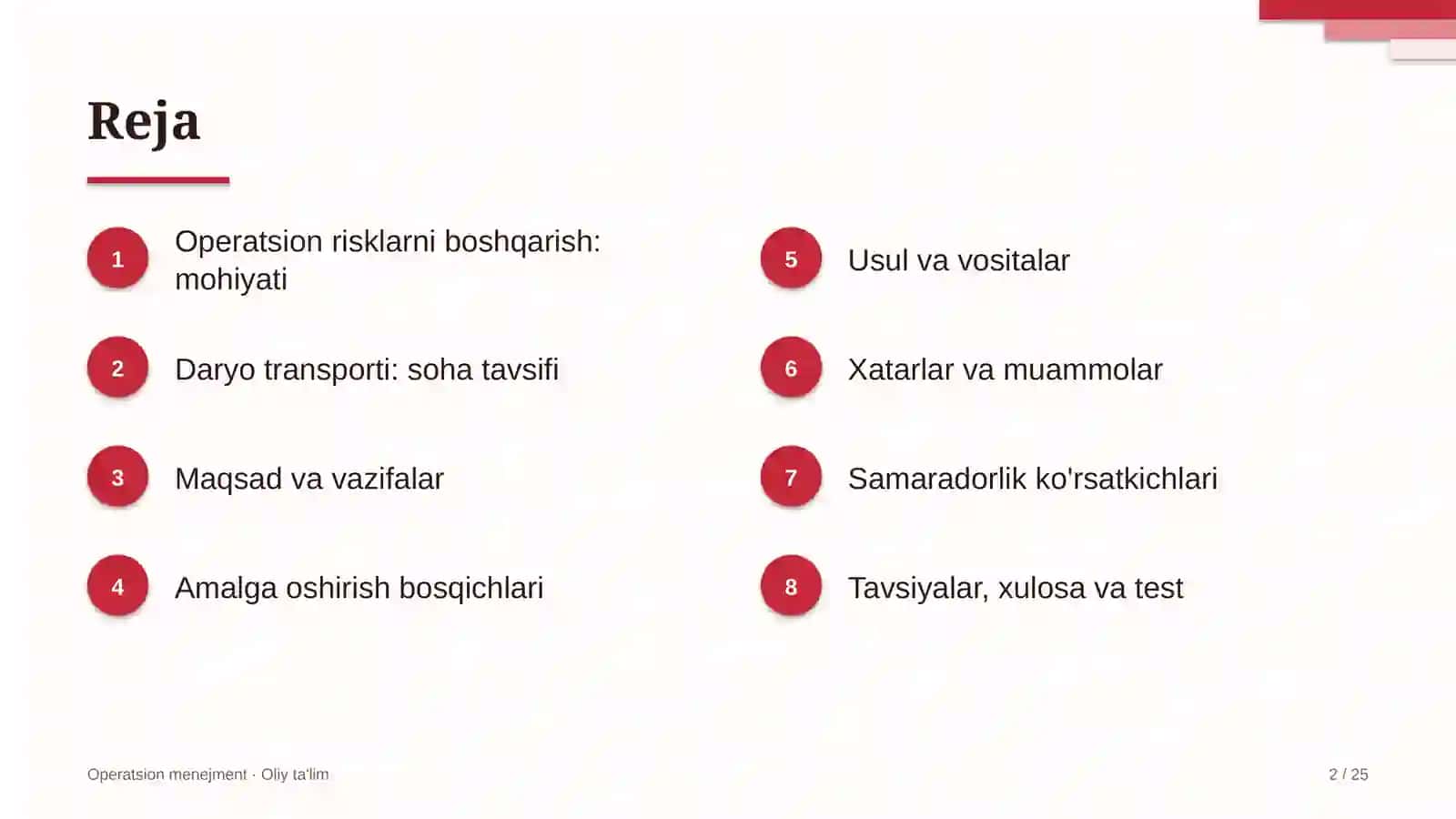 [Daryo transportida operatsion risklarni boshqarish] 2