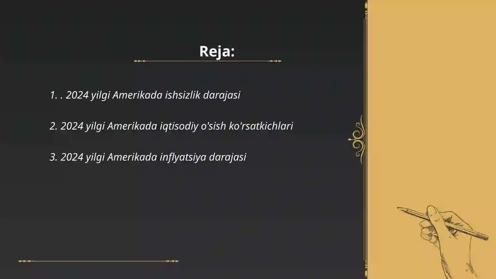 Amerikaning 2024 yoldagi barcha sitatistikalari 2