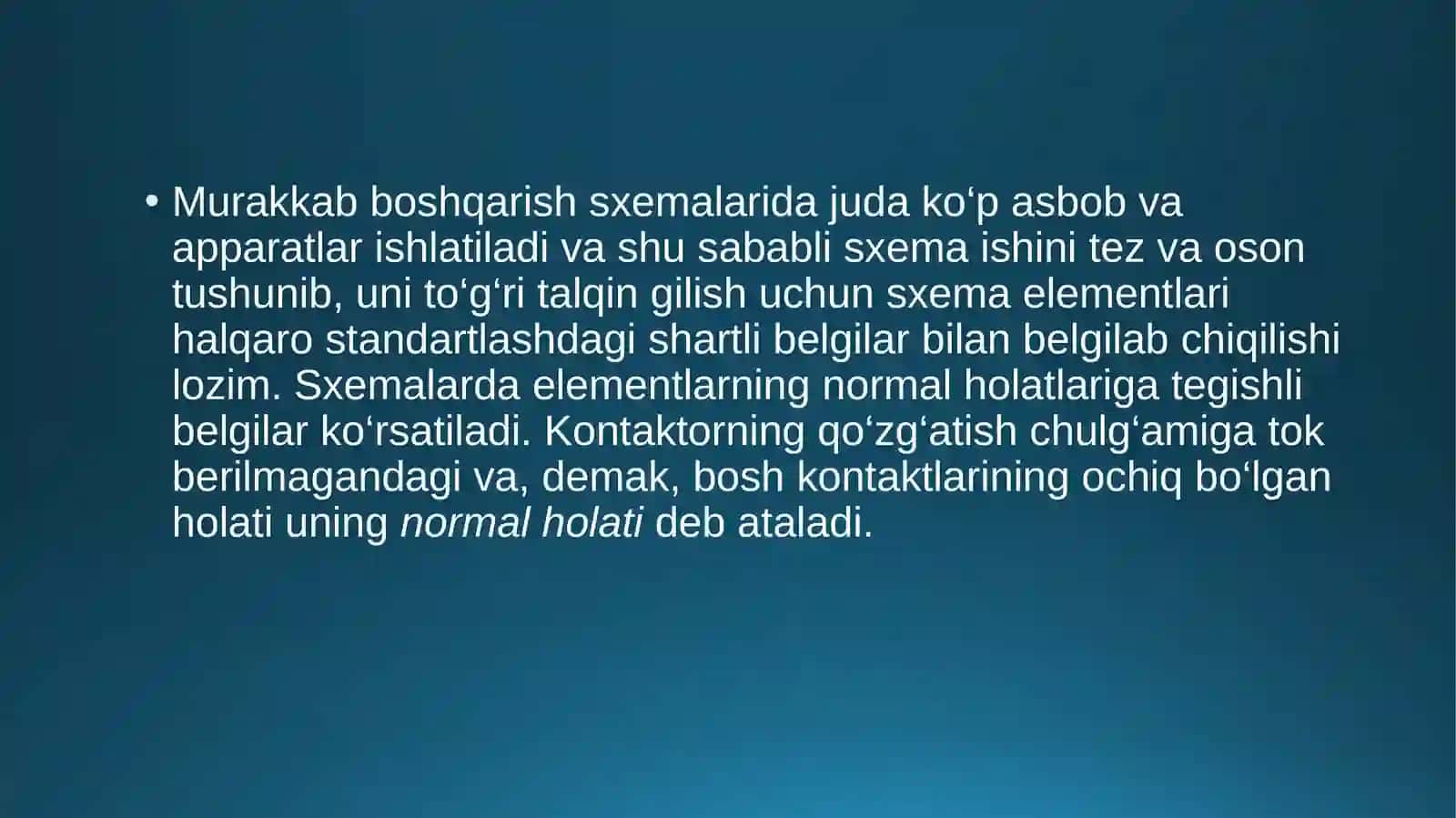 Avtomatik boshqarish sxemalari 2