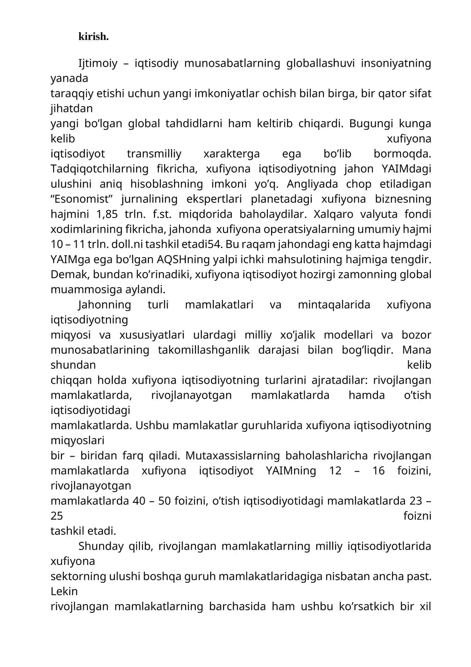 Jinoiy yo'I bilan olingan pulni "poklash" va legallashtinsh. Jahon kriminal xo'jaligi 2