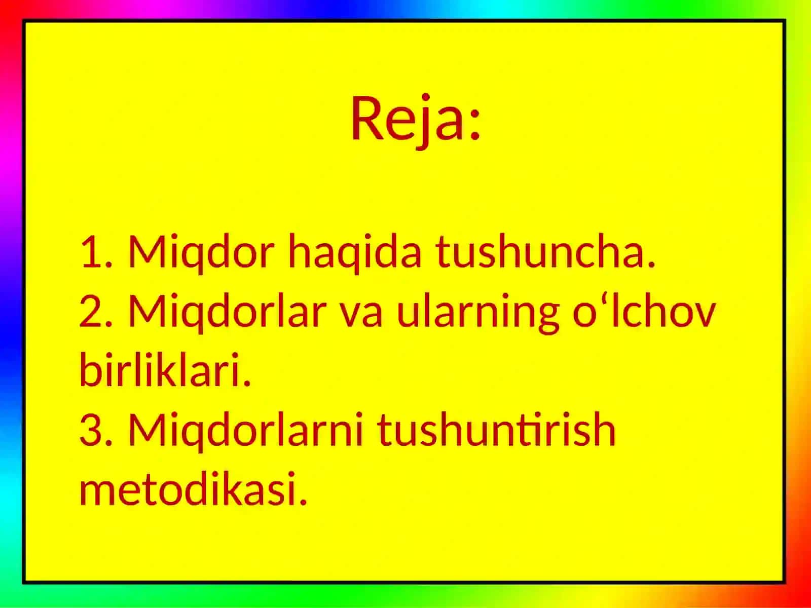 Boshlang‘ich sinflarda asosiy miqdorlar va ularni o`lchov birliklarini o`rgatish metodikasi 2
