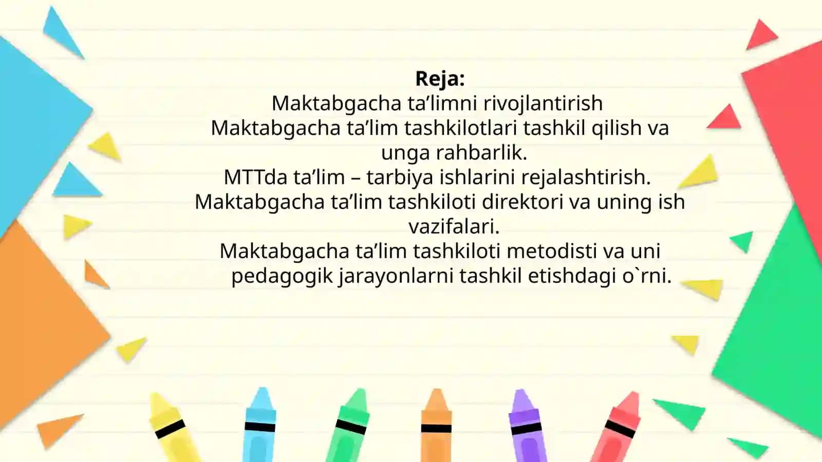 Bolalarni maktab taʼlimiga tayyorlash 2