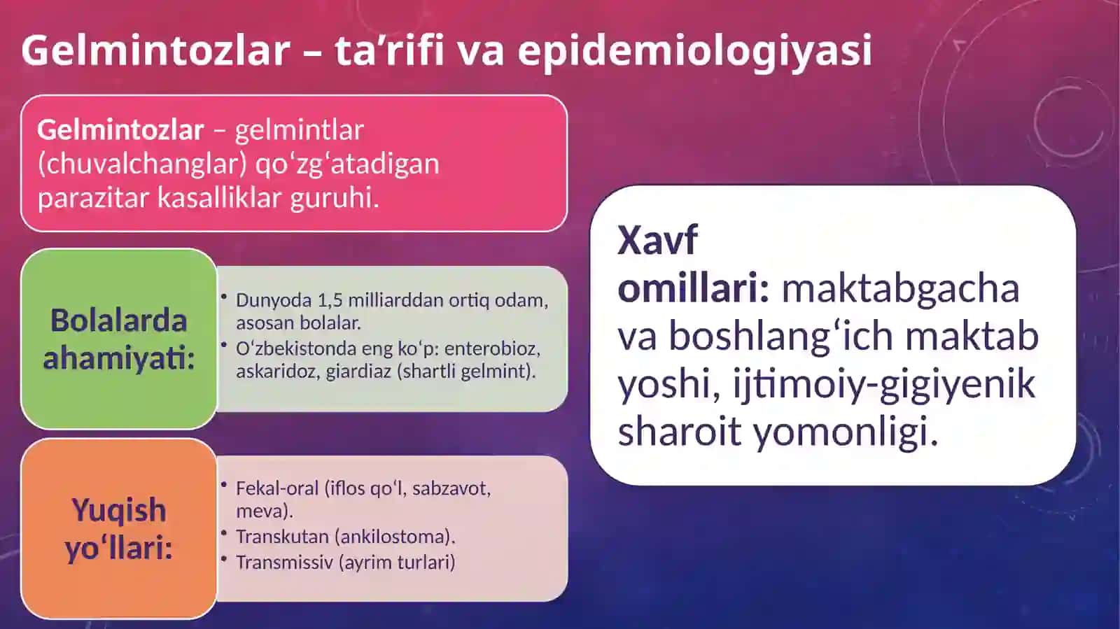 Bolalarda gelmintozlar 2